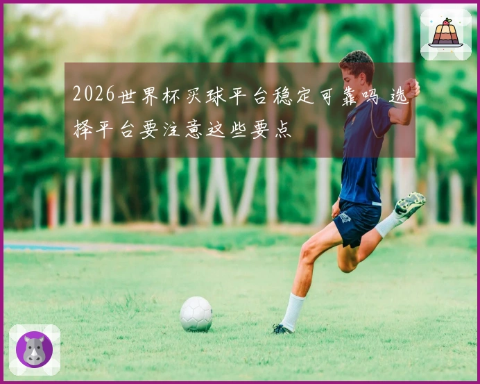 2026世界杯买球平台稳定可靠吗 选择平台要注意这些要点