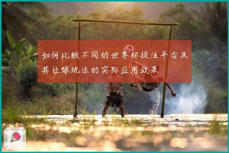 如何比较不同的世界杯投注平台及其让球玩法的实际应用效果